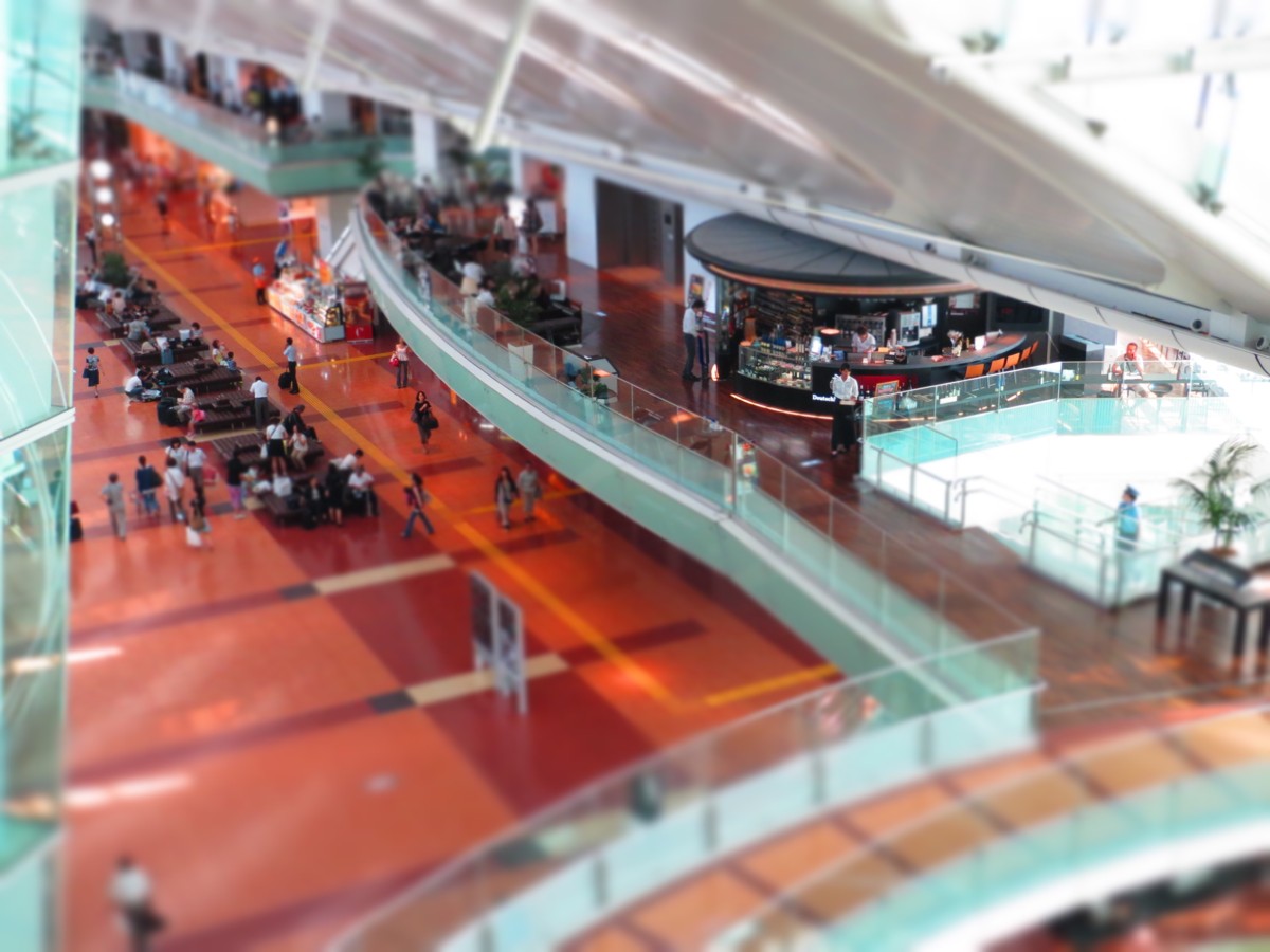 撮影・羽田空港・ミニチュアモード