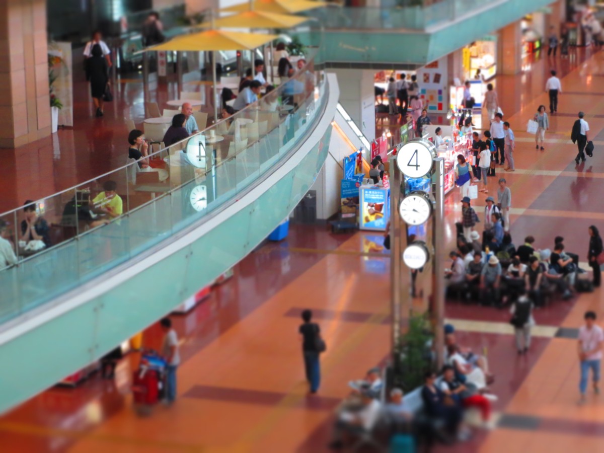 撮影・羽田空港・ミニチュアモード