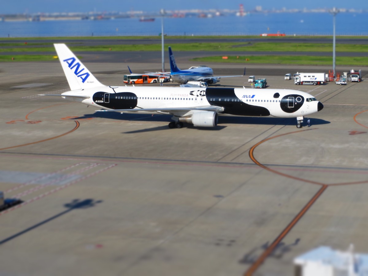 撮影・羽田空港・ミニチュアモード