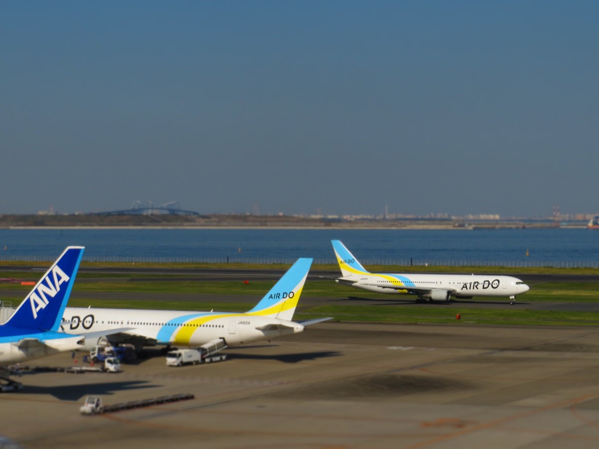 撮影・羽田空港・ミニチュアモード