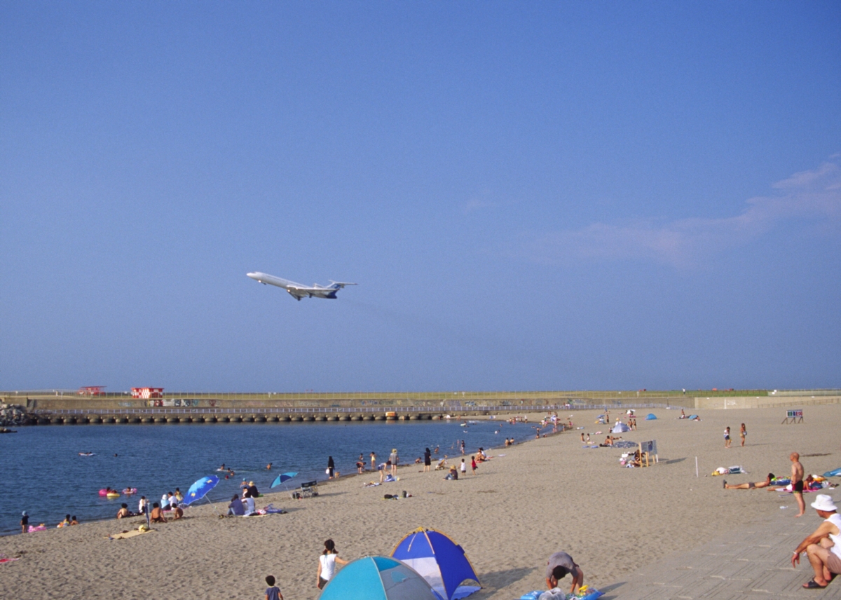 撮影・飛行機写真・新潟空港・山ノ下海浜公園・シベリア航空