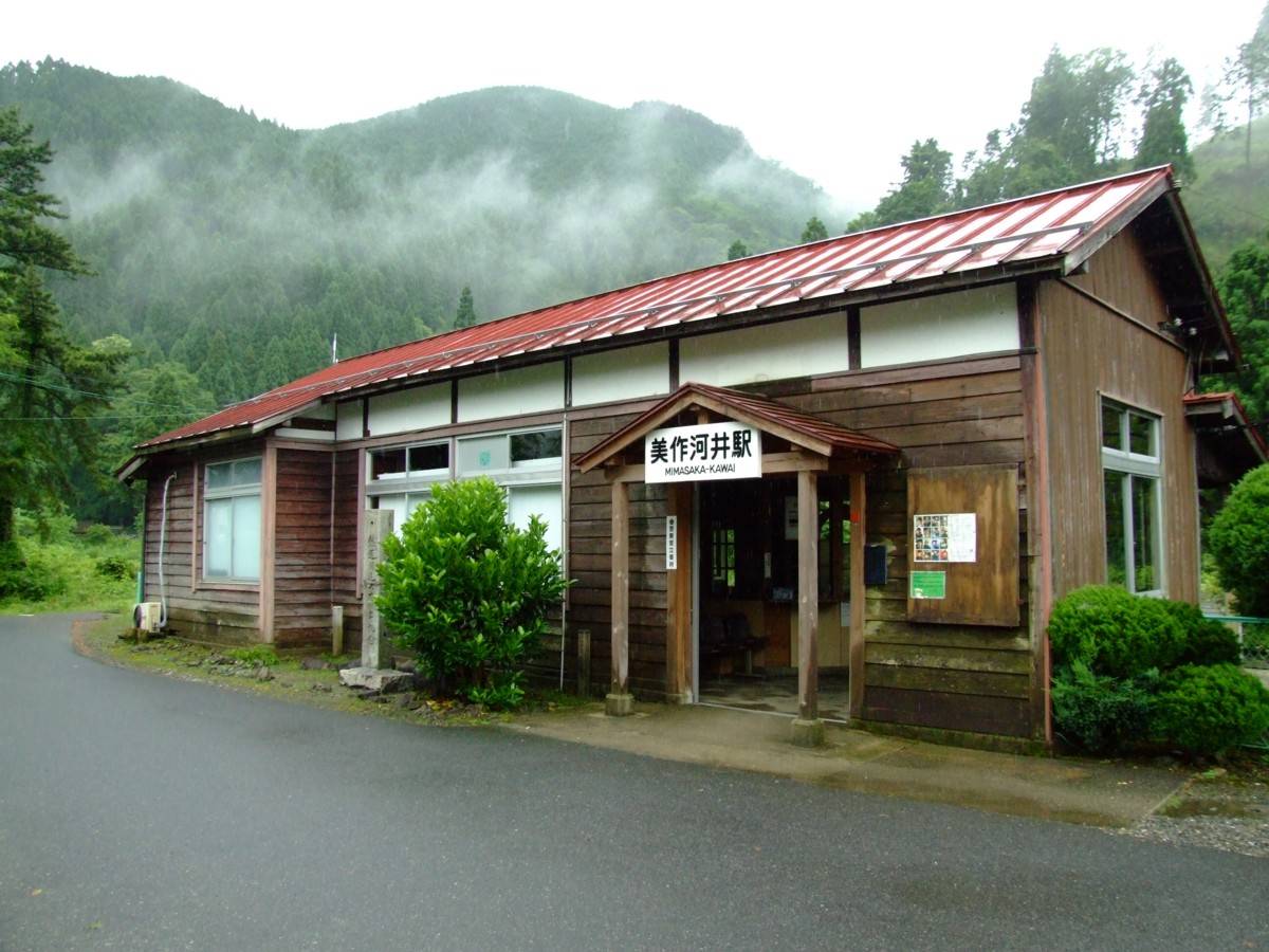 撮影・因美線・美作河井