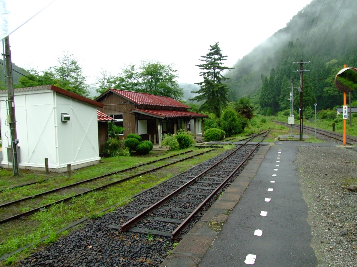 撮影・因美線・美作河井