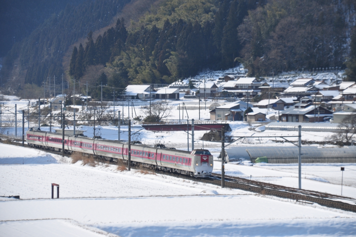 鉄道写真・撮影・雪・伯備線・上石見－生山・下石見信号場