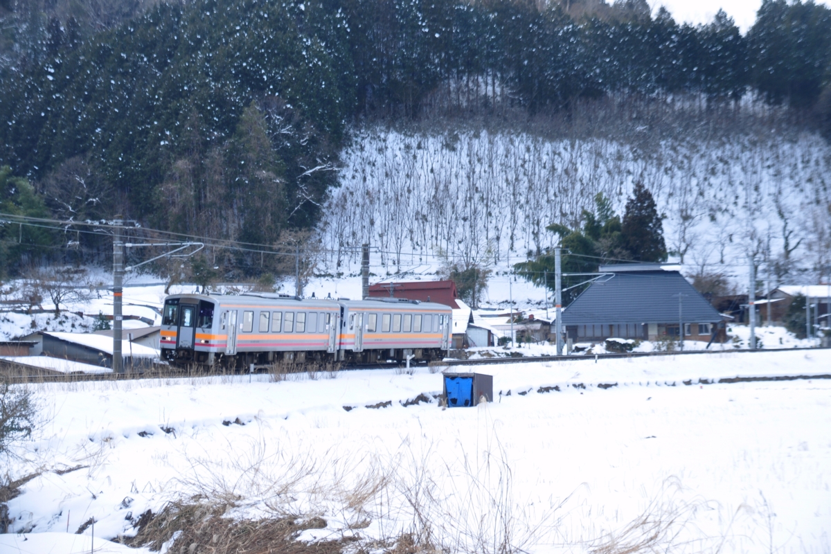 鉄道写真・撮影・雪・伯備線・生山－上菅