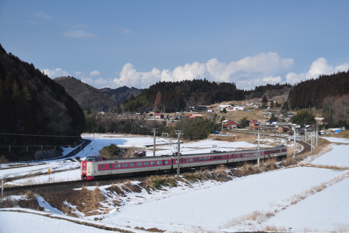 鉄道写真・撮影・雪・伯備線・上石見－生山