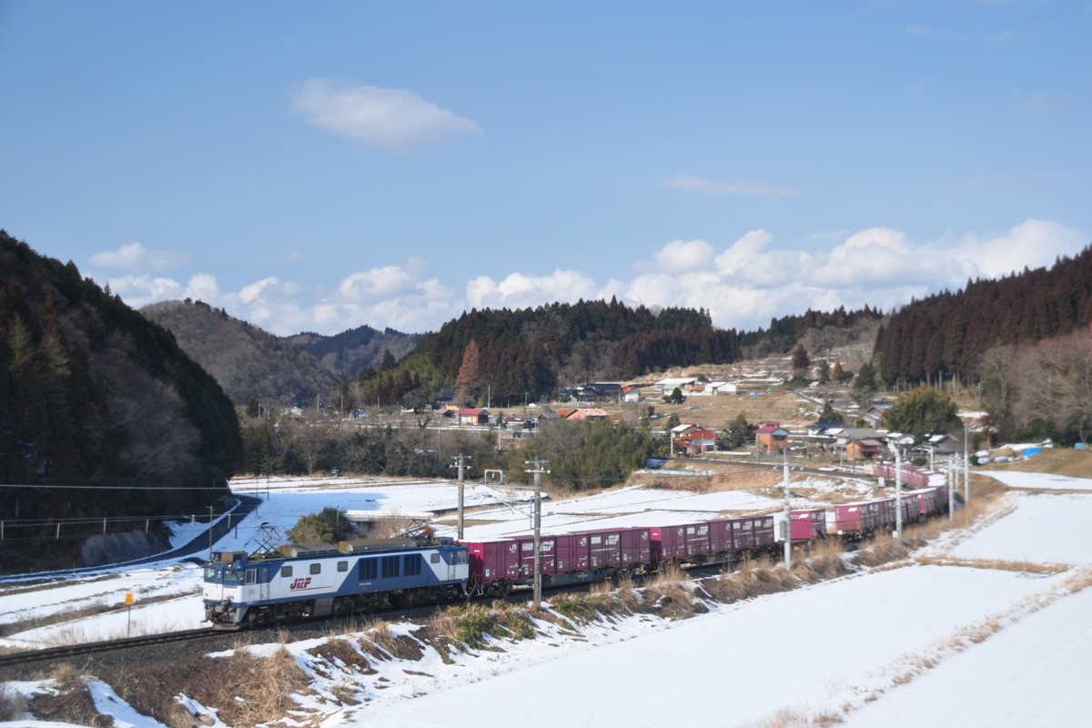 鉄道写真・撮影・雪・伯備線・上石見－生山