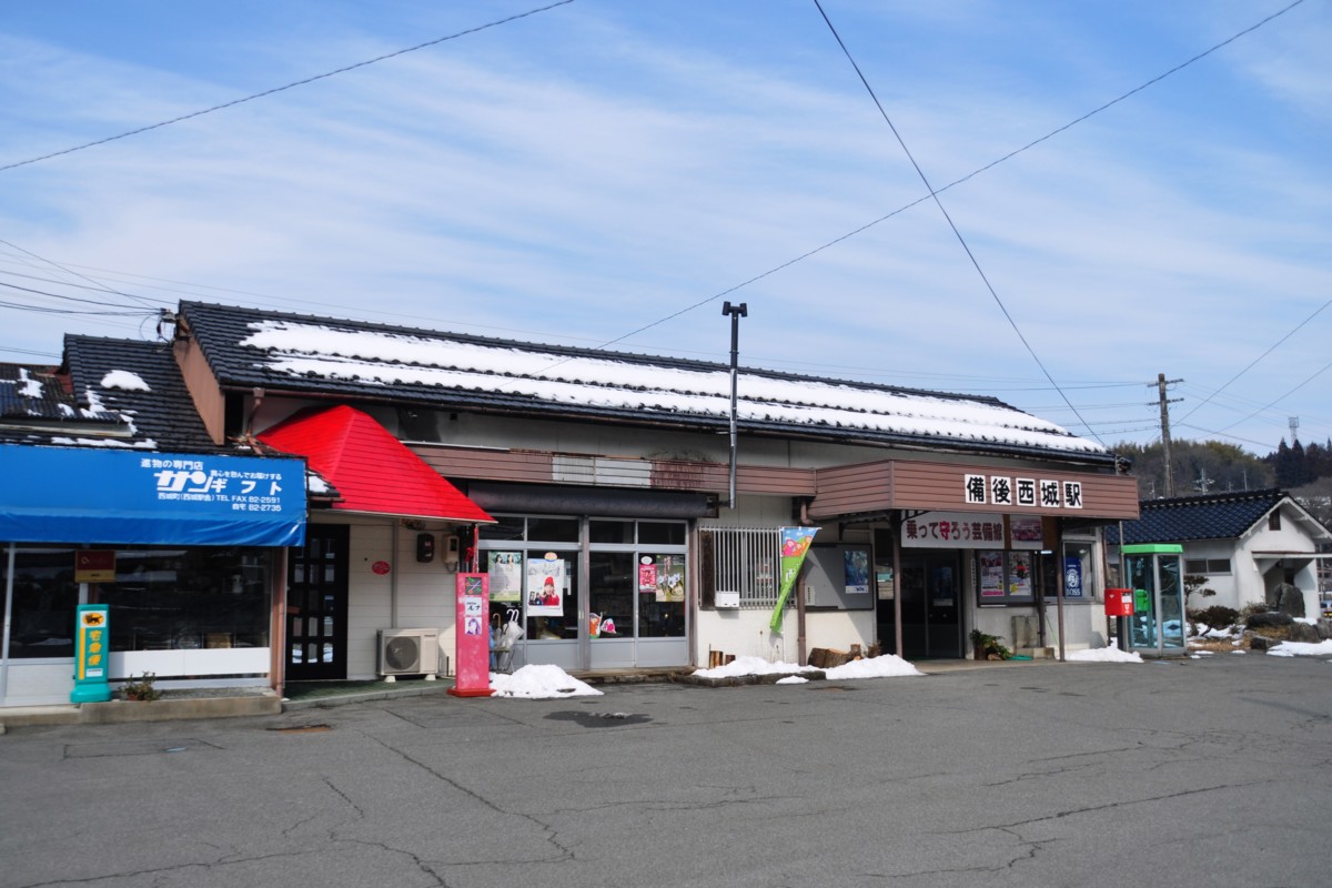 鉄道写真・撮影・雪・芸備線・備後西城