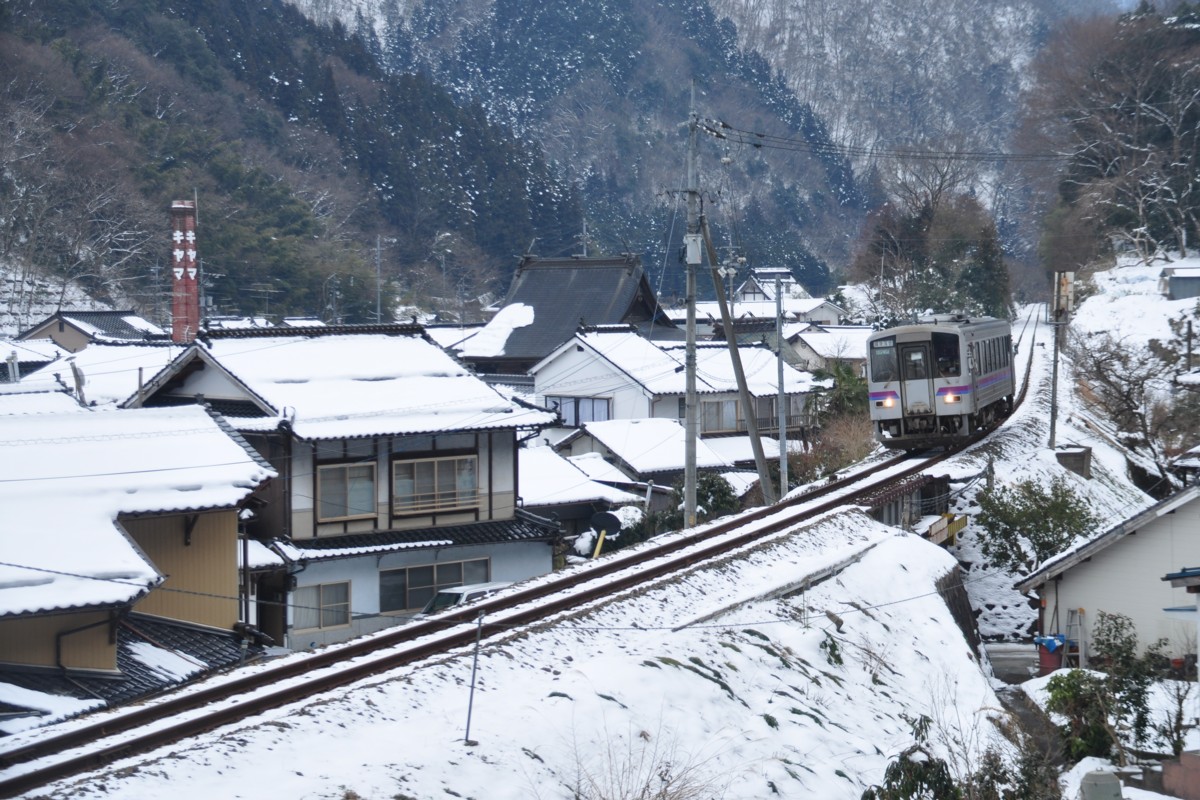 鉄道写真・撮影・雪・芸備線・平子－備後西城