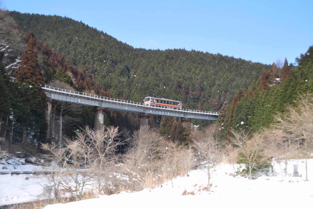 鉄道写真・撮影・雪・芸備線・備後落合－道後山