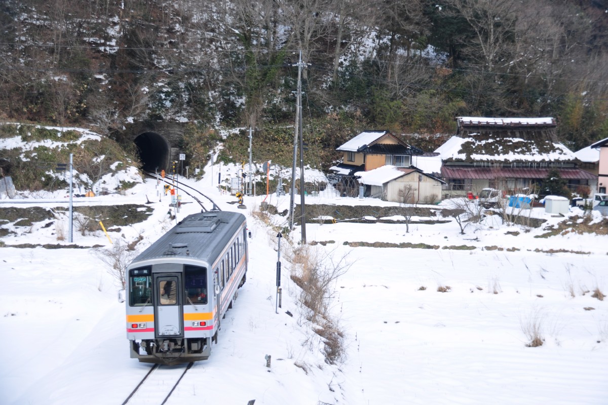鉄道写真・撮影・雪・芸備線・備後落合－道後山