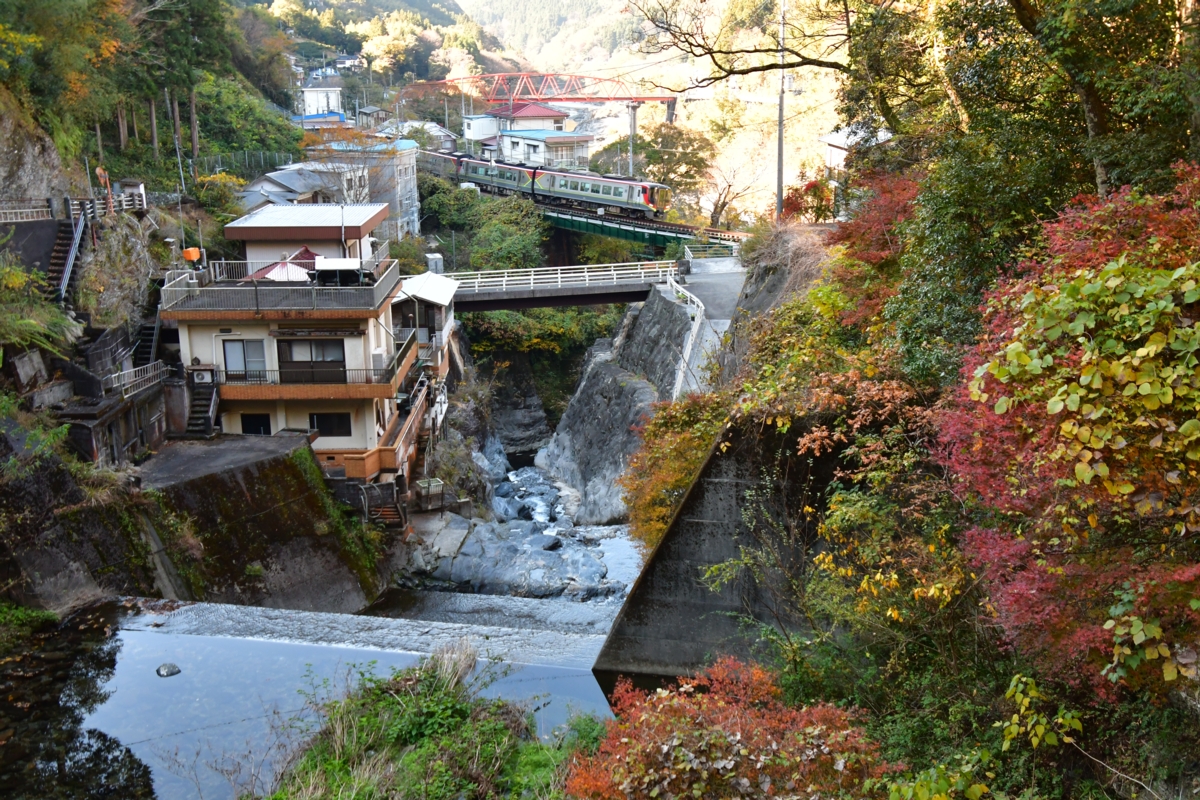 鉄道写真・紅葉・撮影地：土讃線・土佐岩原