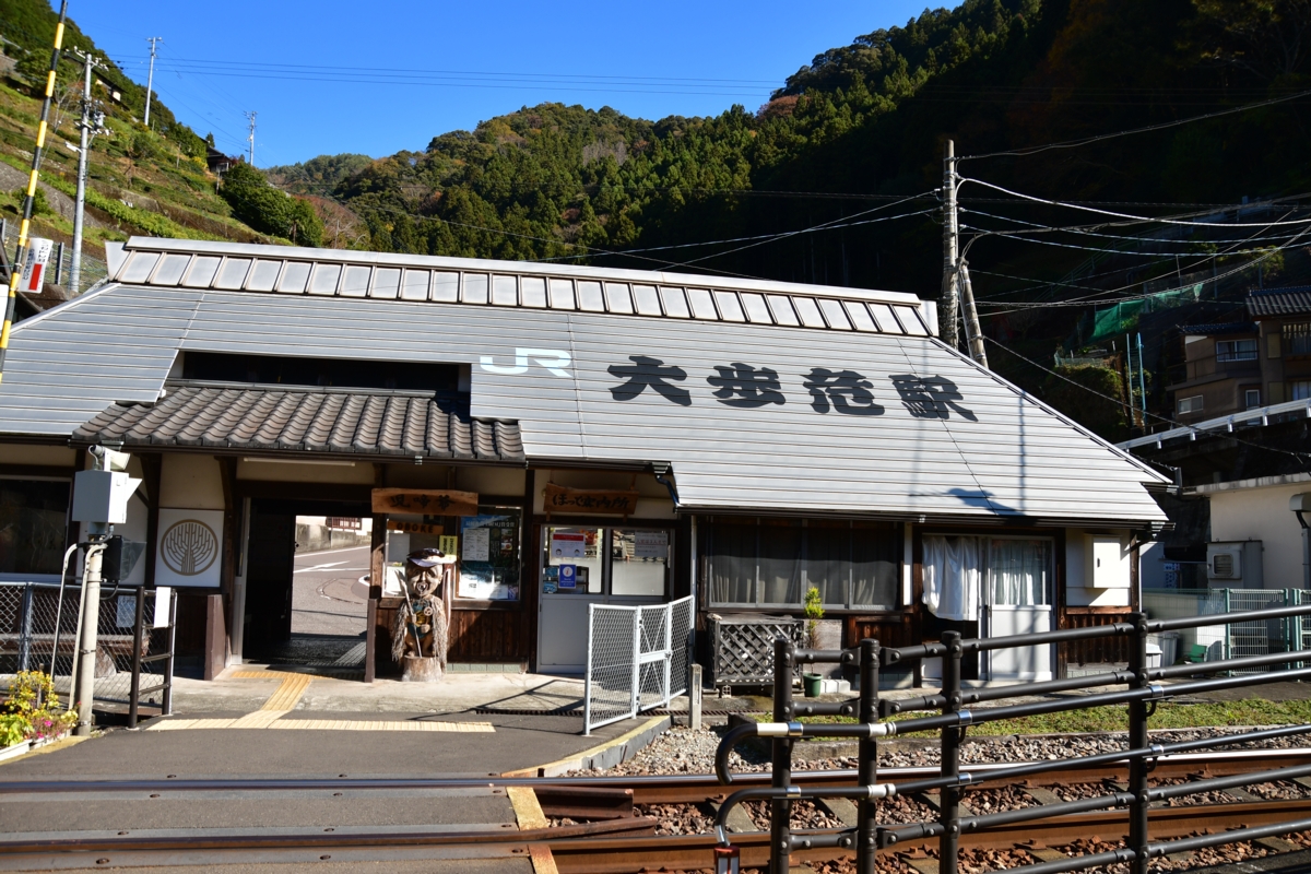 鉄道写真・紅葉・撮影地：土讃線・大歩危