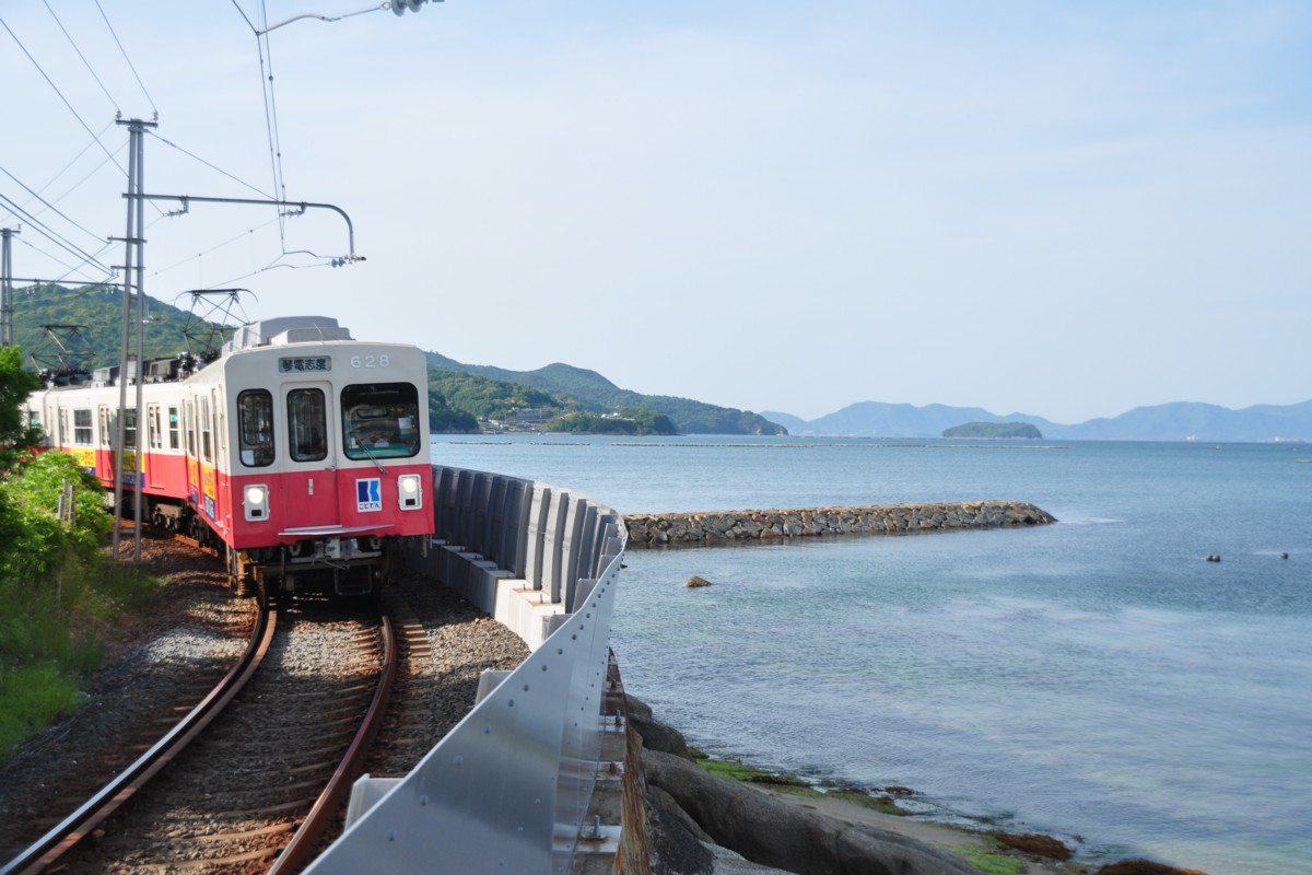 撮影・海・琴電志度線・塩屋－房前