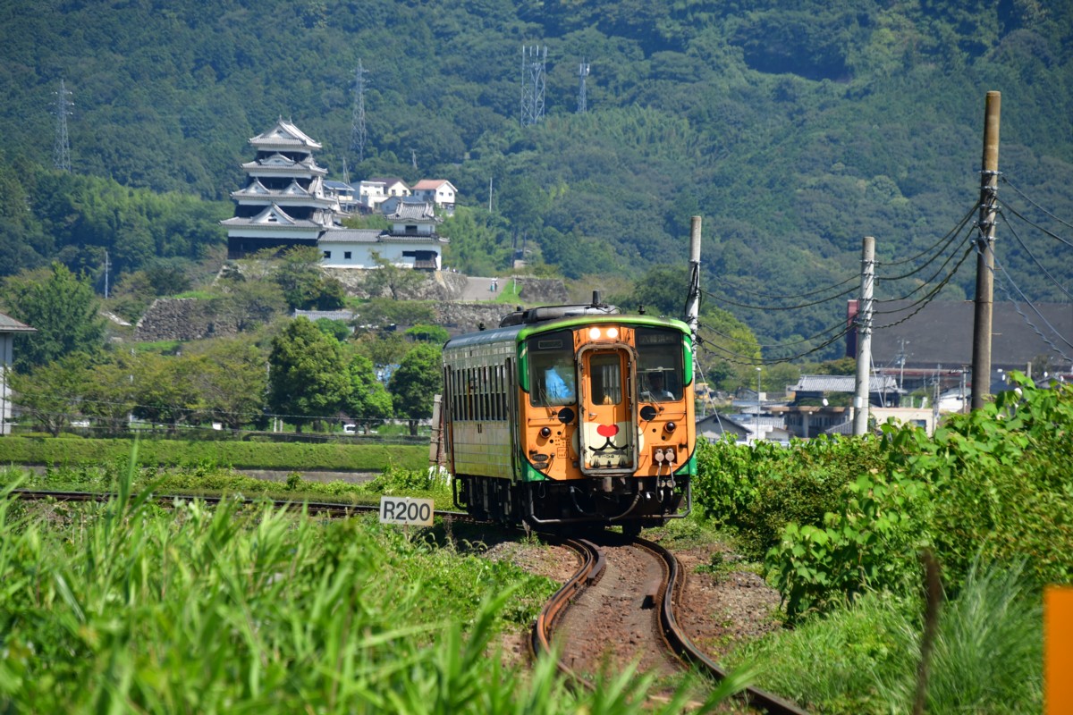 鉄道写真・田園・撮影地：予讃線・伊予大洲－西大洲