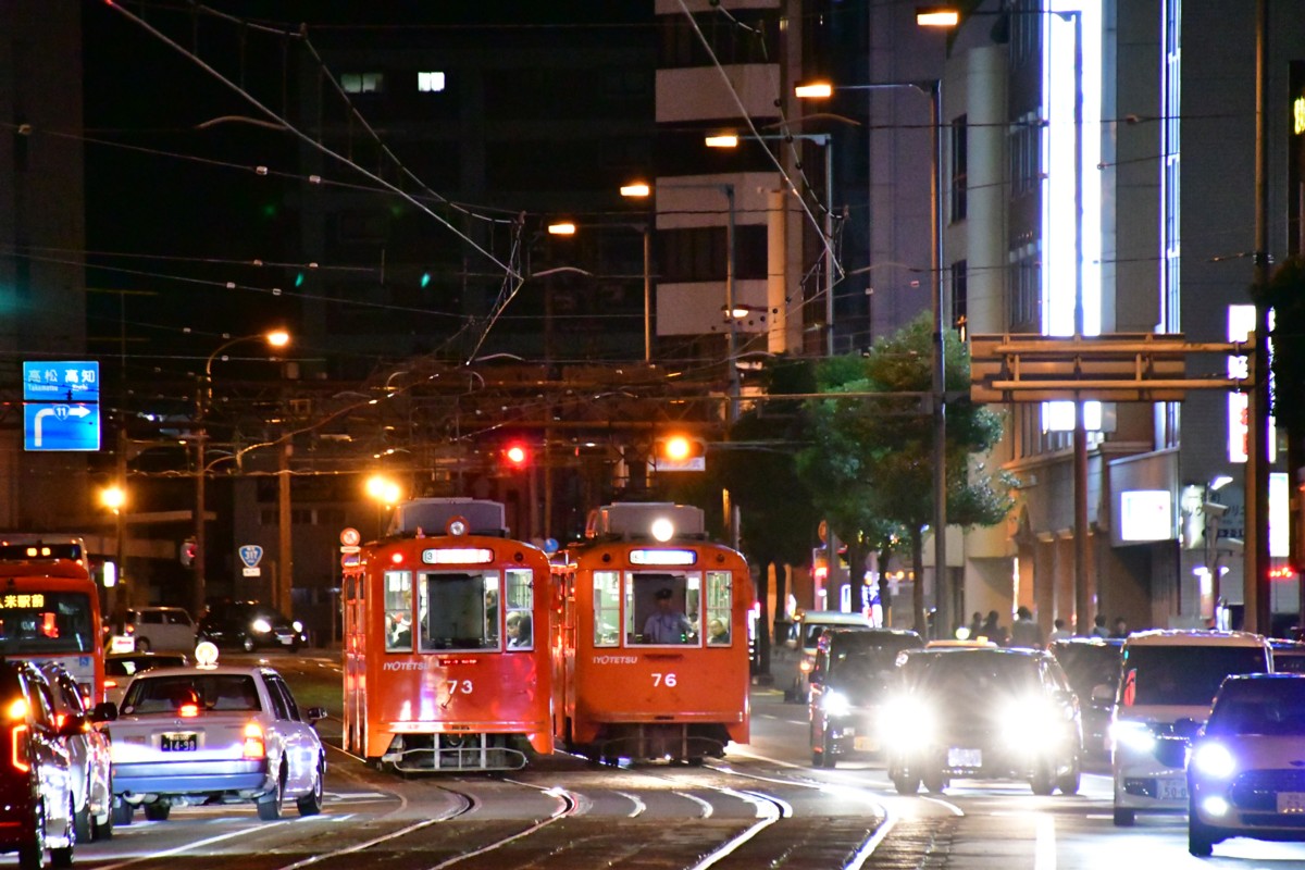 鉄道写真・夜景・松山・伊予鉄道