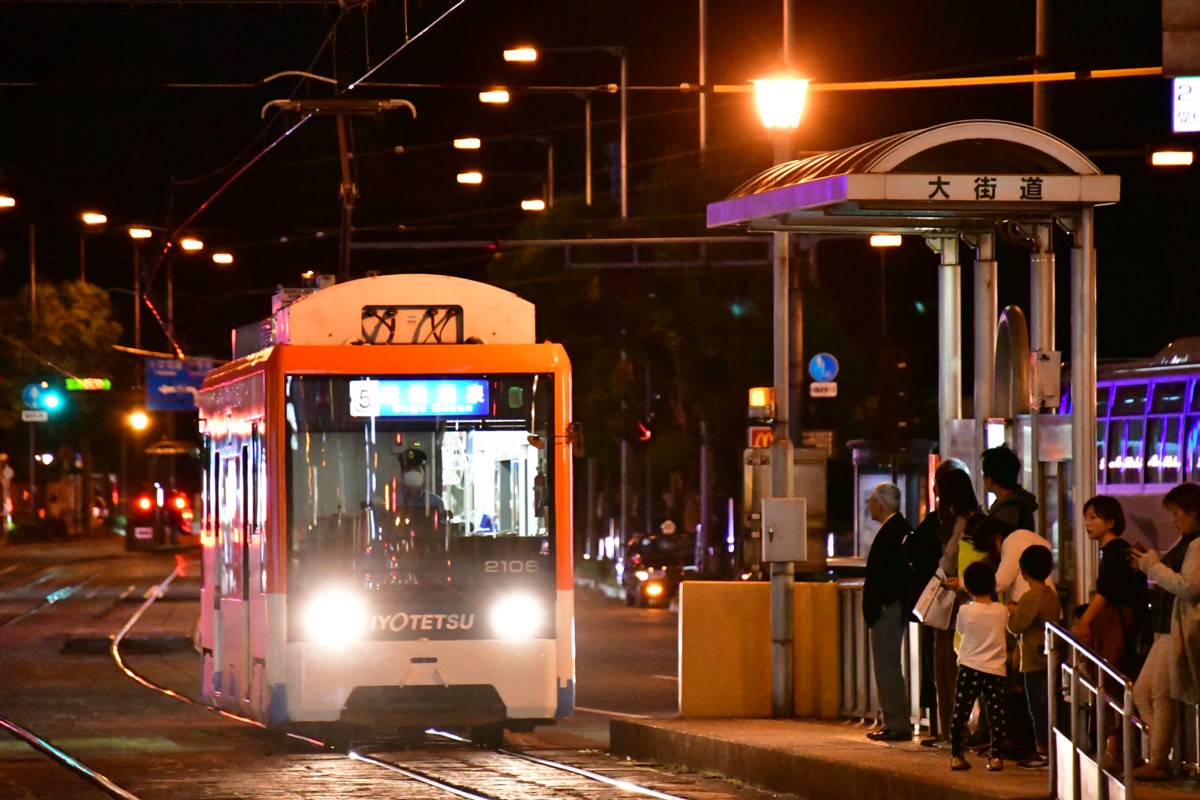 鉄道写真・夜景・松山・伊予鉄道