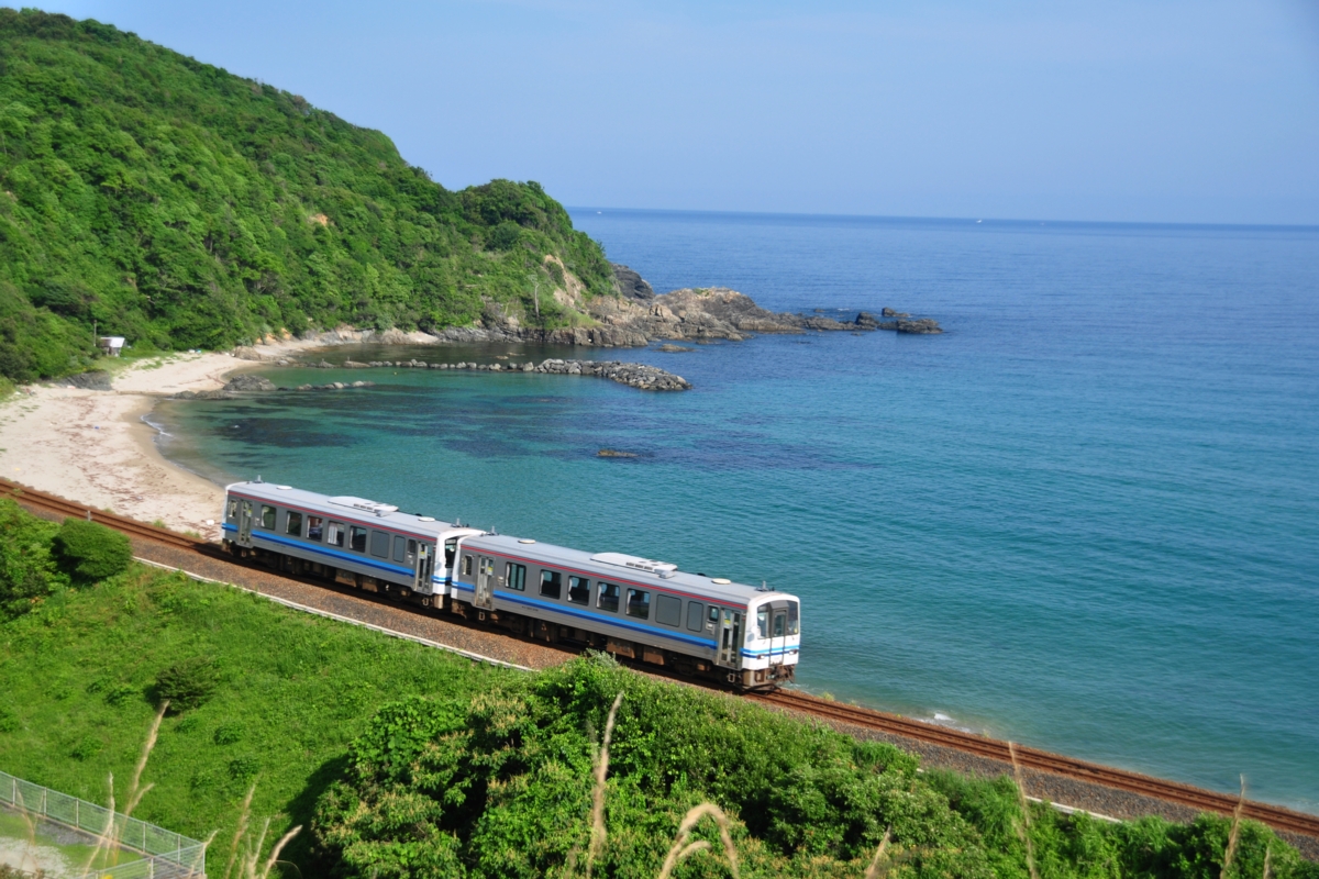 撮影・山陰本線・折居－三保三隅・道の駅ゆうひパーク三隅
