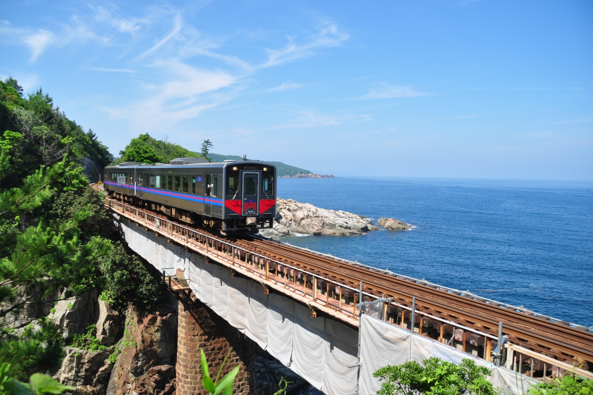撮影・山陰本線・岡見－鎌手・青浦鉄橋