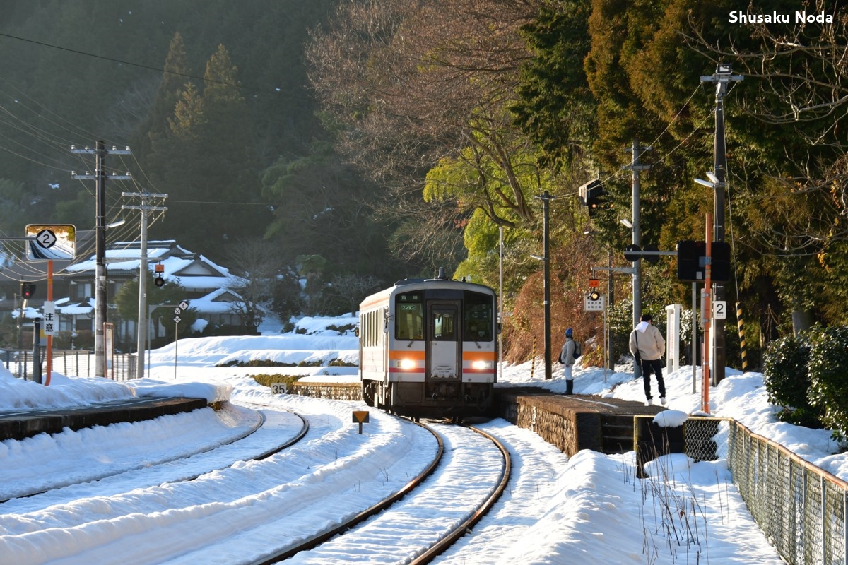鉄道写真・雪・撮影地：因美線・那岐
