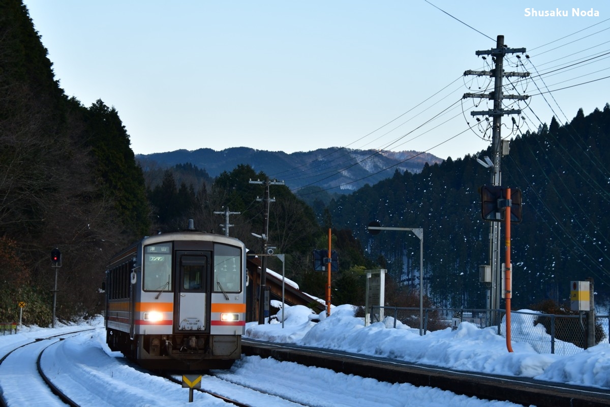 鉄道写真・雪・撮影地：因美線・那岐