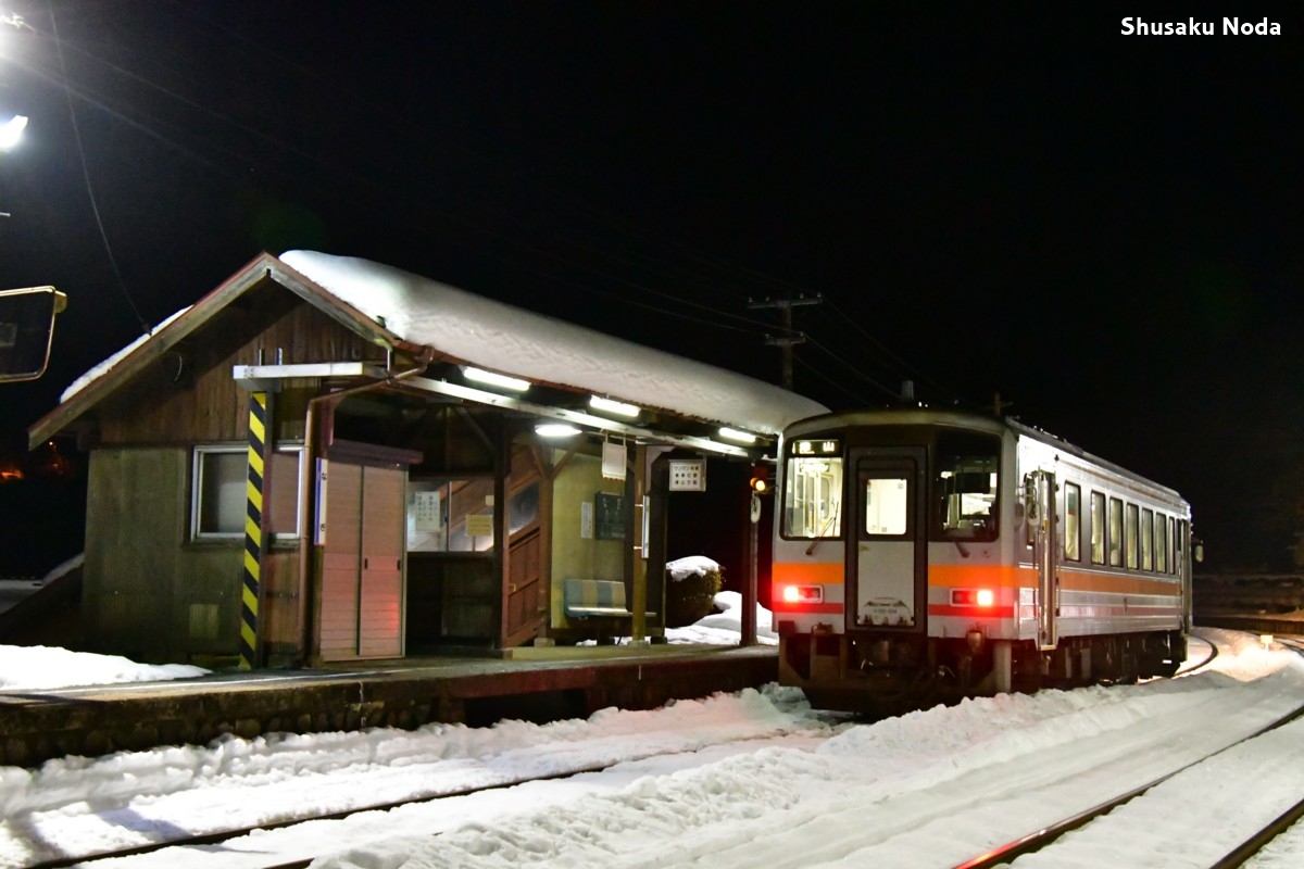 鉄道写真・雪・撮影地：因美線・那岐