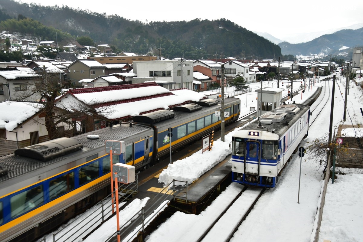 鉄道写真・雪・撮影地：因美線・用瀬