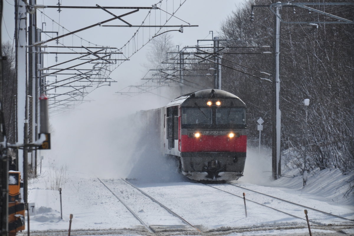 撮影・雪・千歳線・長都