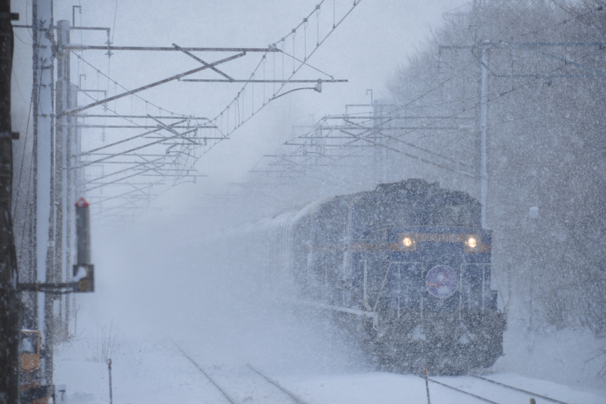 撮影・雪・千歳線・長都