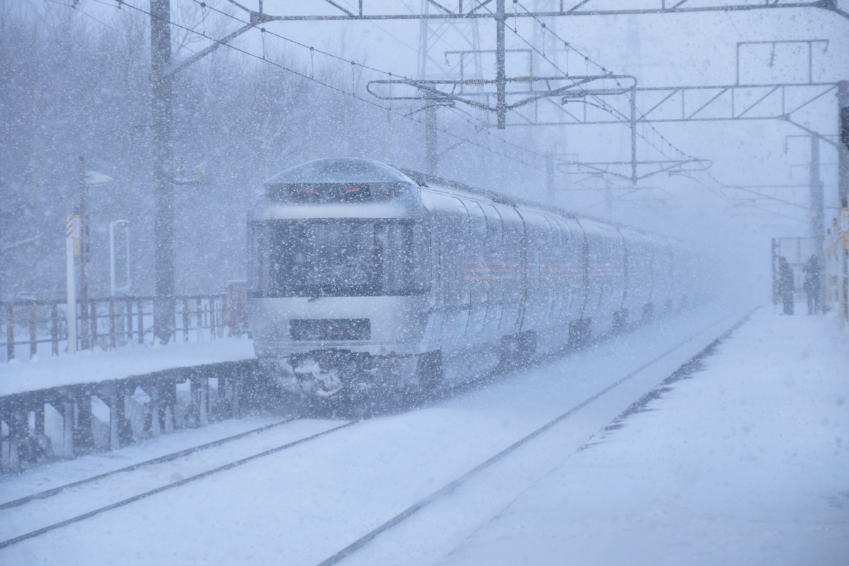 撮影・雪・千歳線・長都