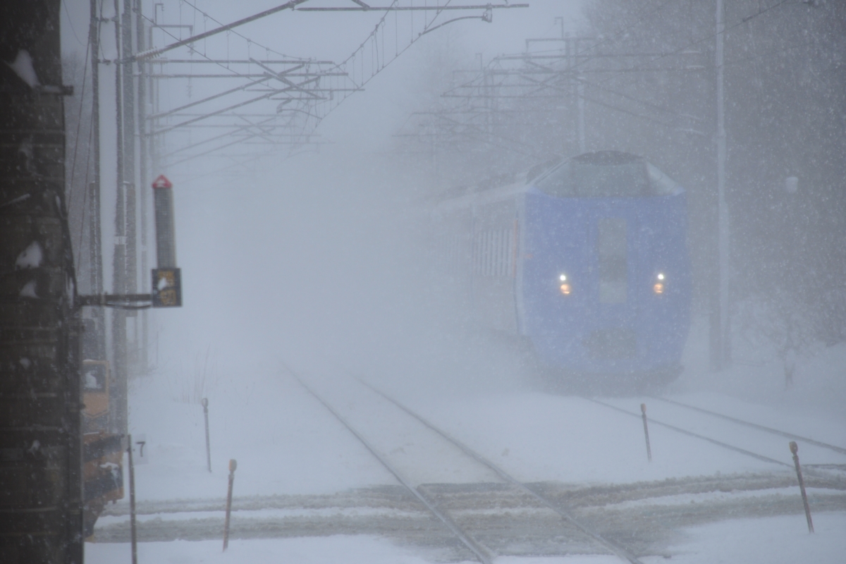 撮影・雪・千歳線・長都