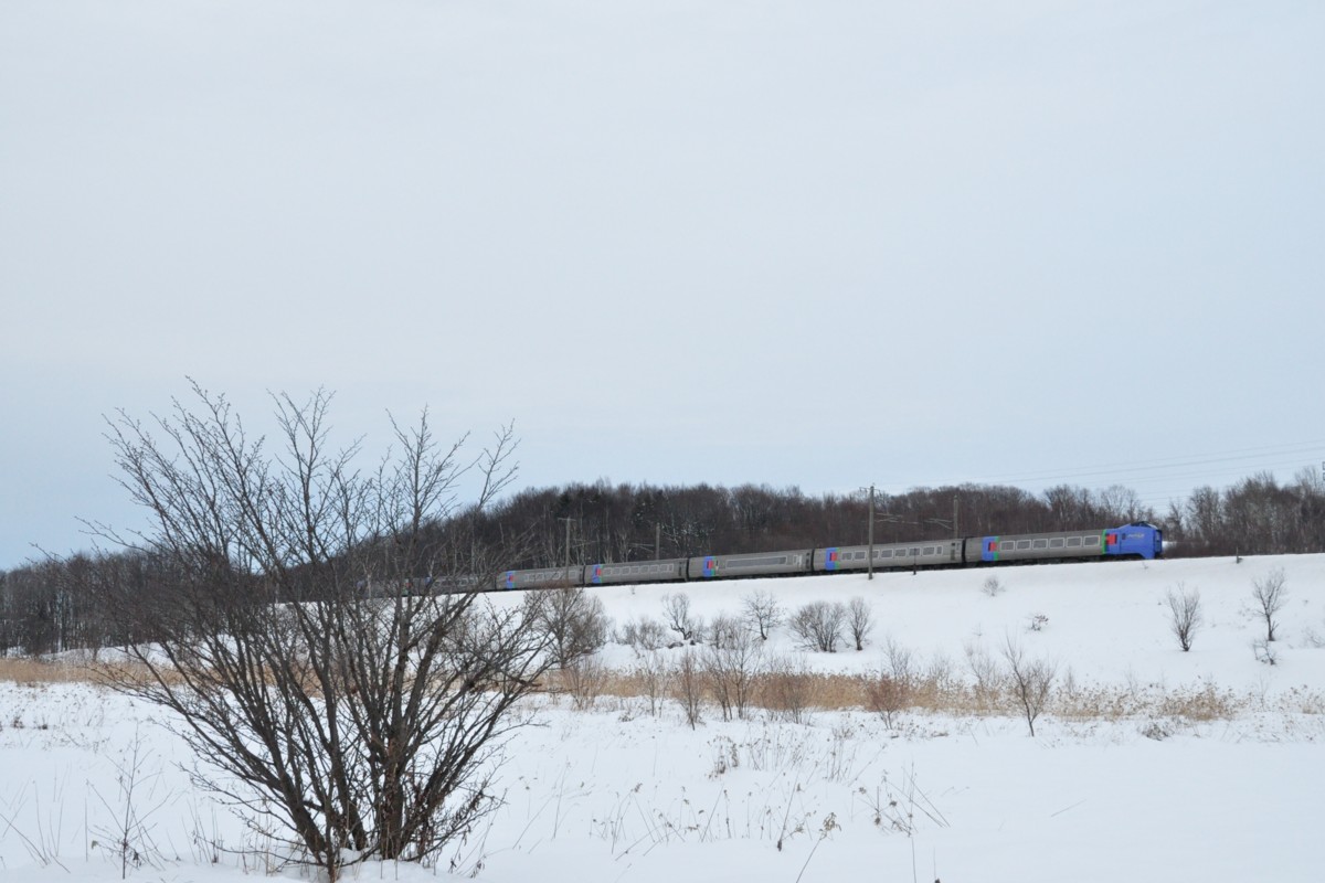 撮影・雪・千歳線・北広島－上野幌