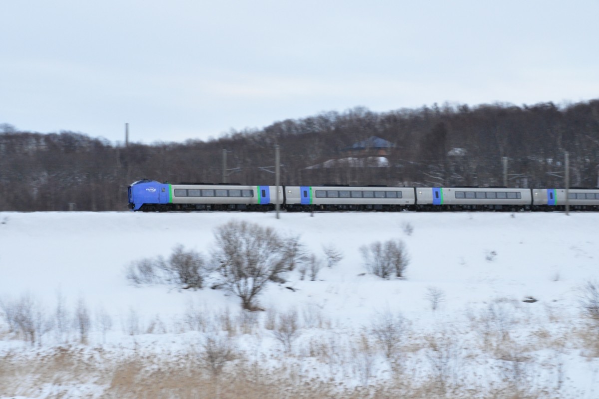 撮影・雪・千歳線・北広島－上野幌