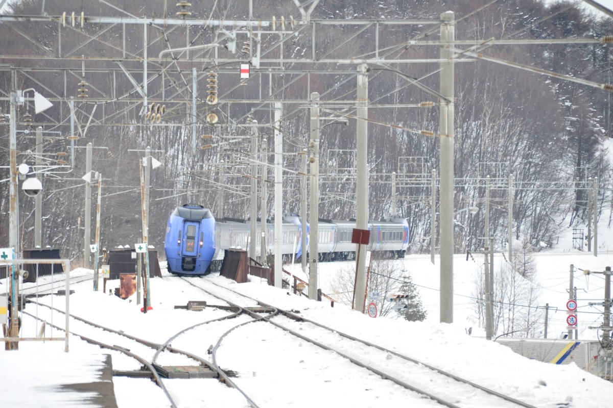 撮影・雪・千歳線・上野幌
