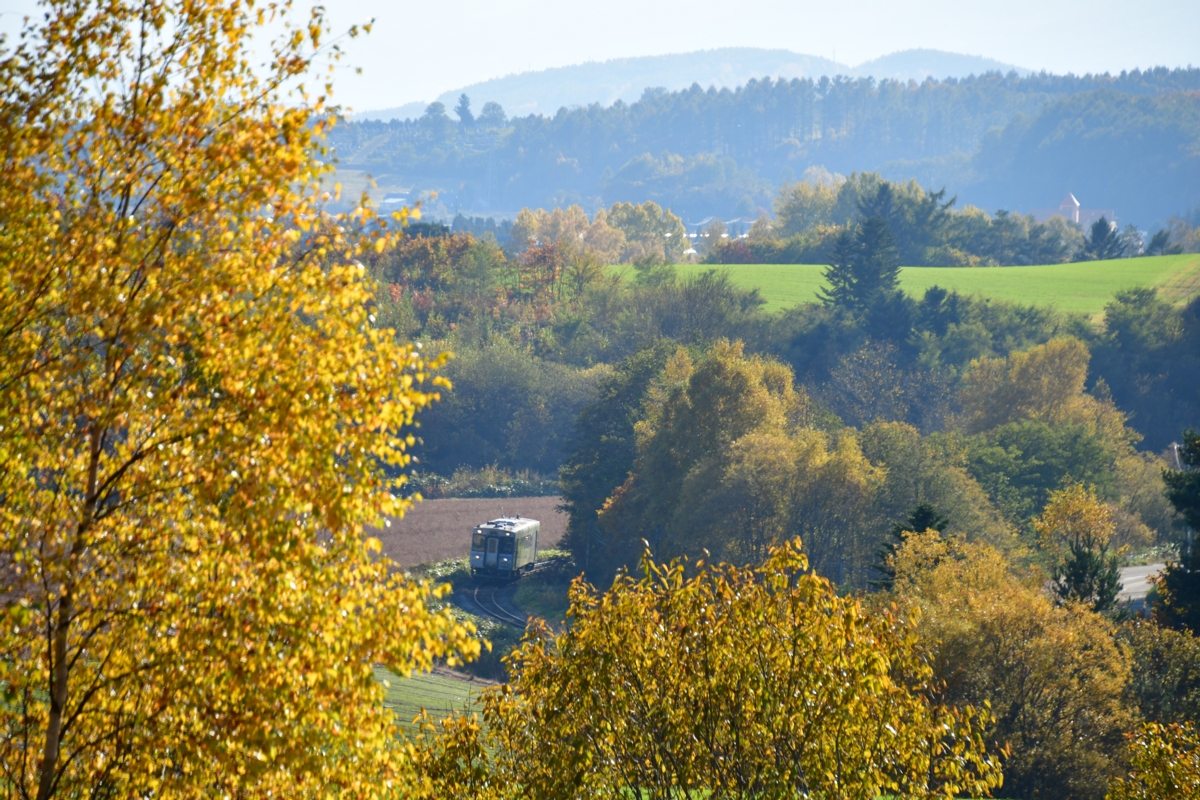 撮影・紅葉・富良野線・美馬牛－上富良野