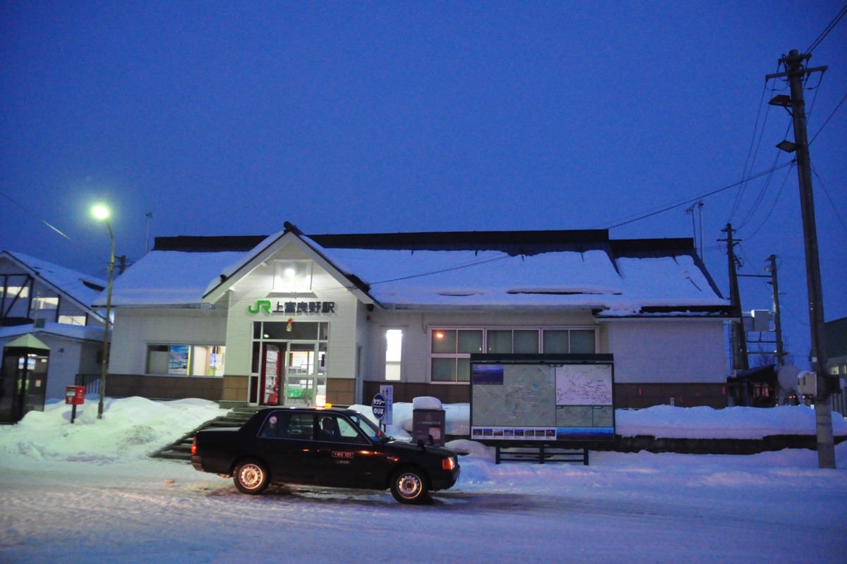 撮影・雪・富良野線・上富良野
