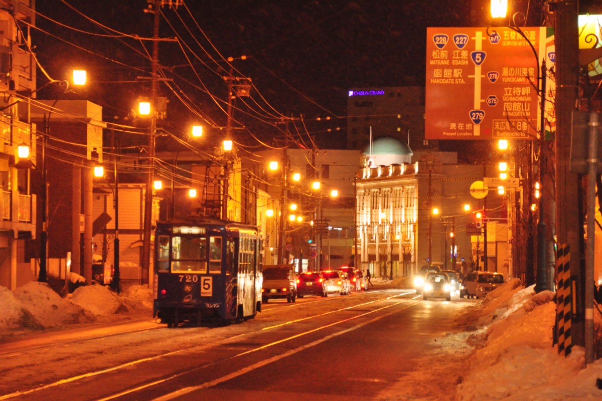 函館市電・撮影・十字街－末広町