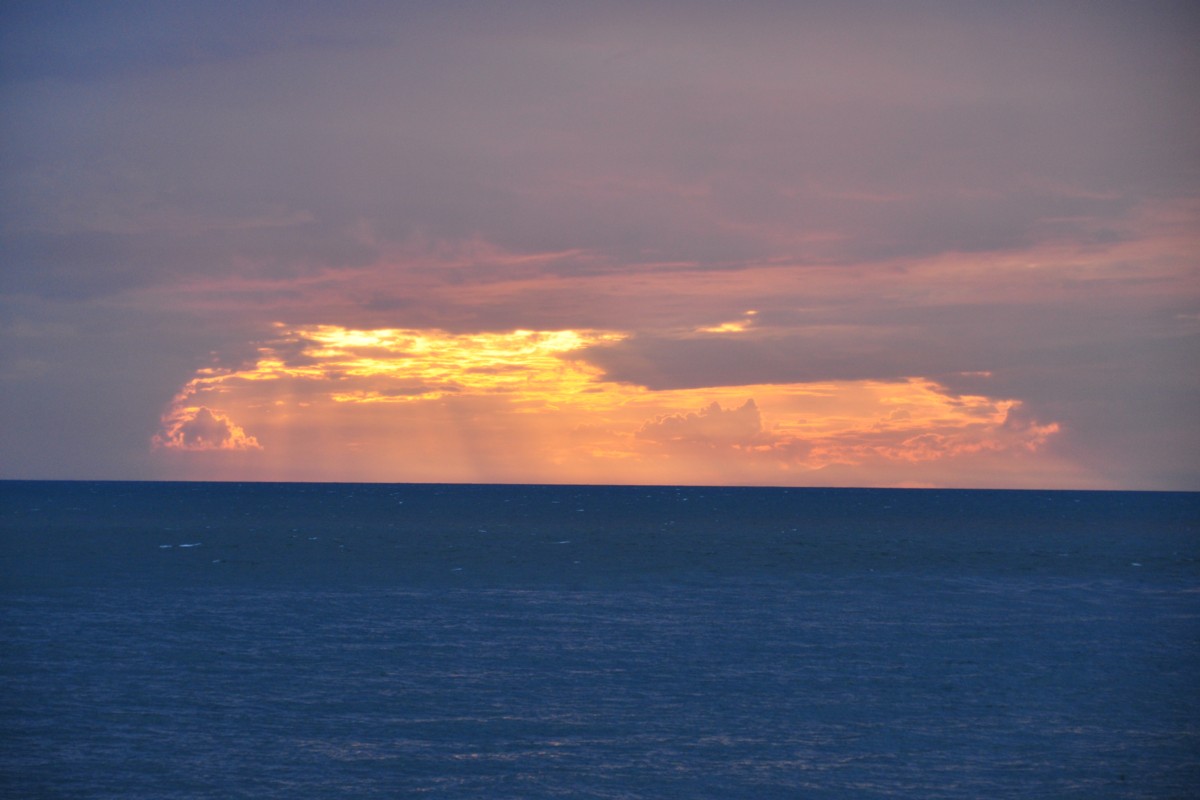 新冠からの夕陽