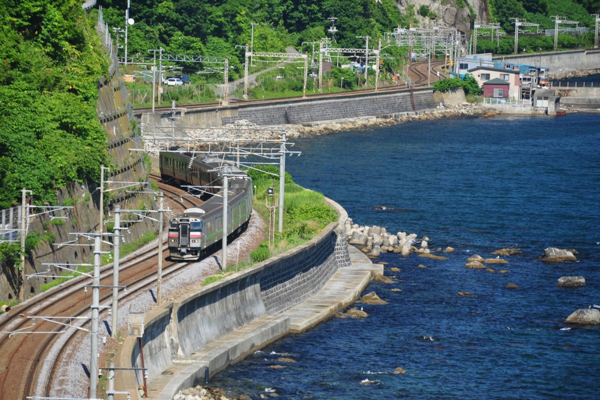 撮影・海・函館本線・銭函－朝里