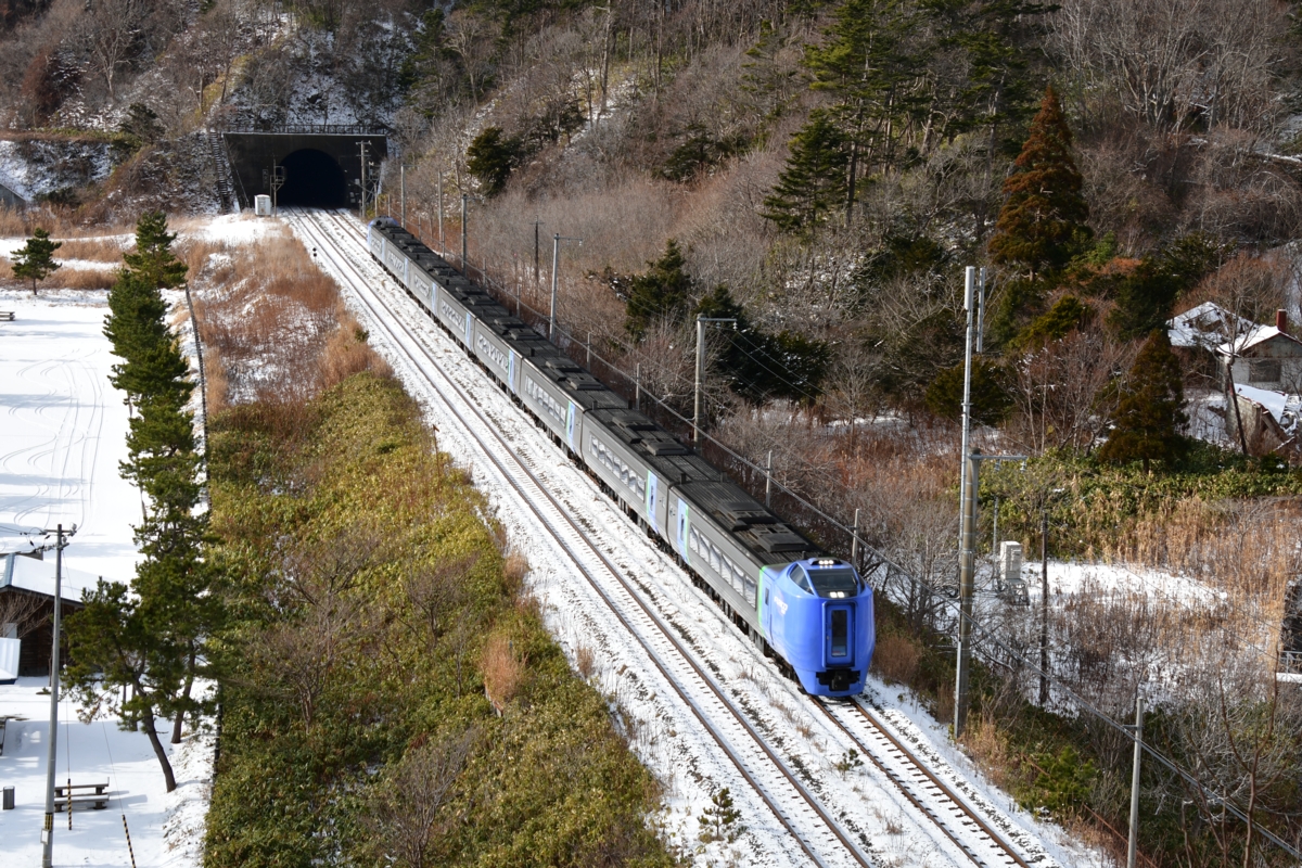 撮影・雪・室蘭本線・礼文－大岸