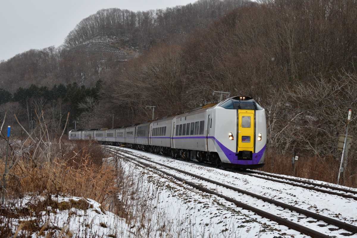 撮影・雪・室蘭本線・小幌－礼文