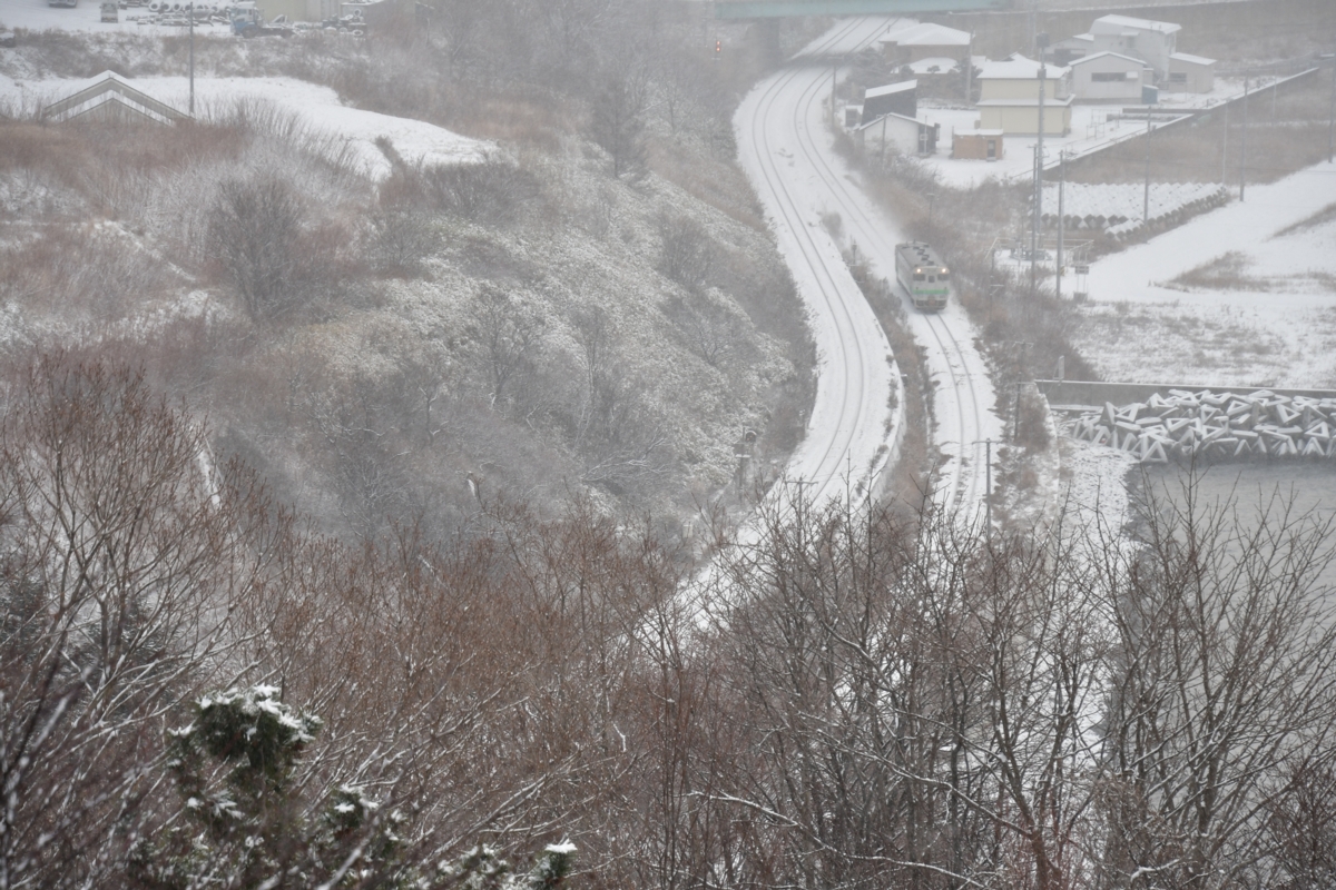 撮影・冬・雪・室蘭本線・豊浦－洞爺