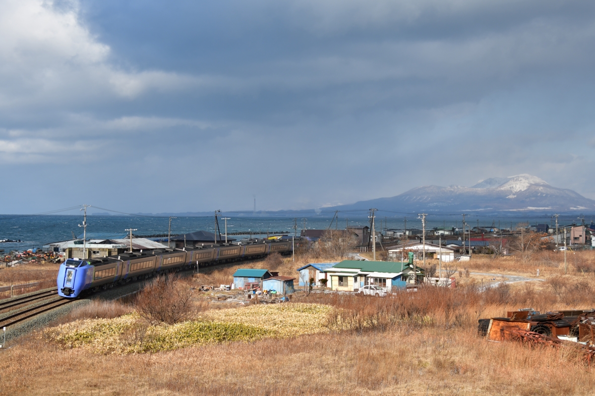 撮影・冬・雪・室蘭本線・黄金－崎守