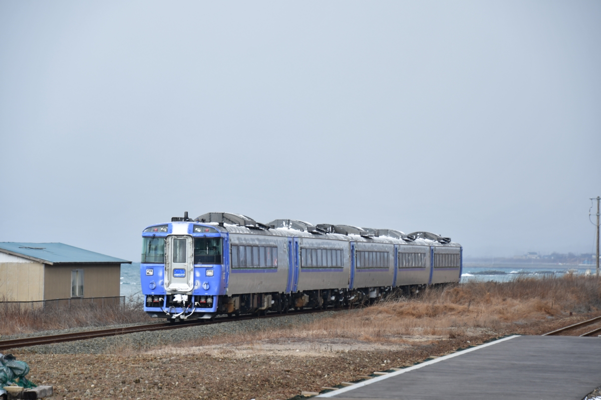 撮影・冬・雪・室蘭本線・黄金