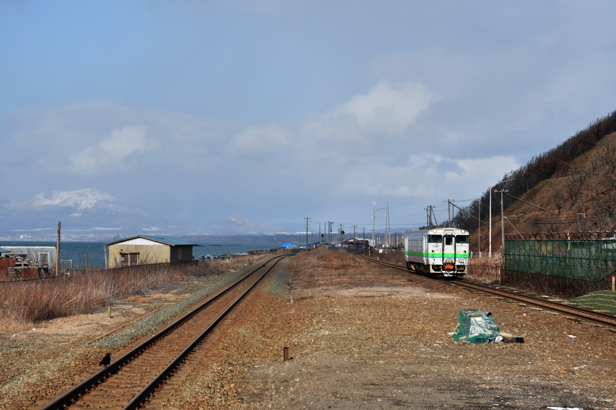 撮影・冬・雪・室蘭本線・黄金