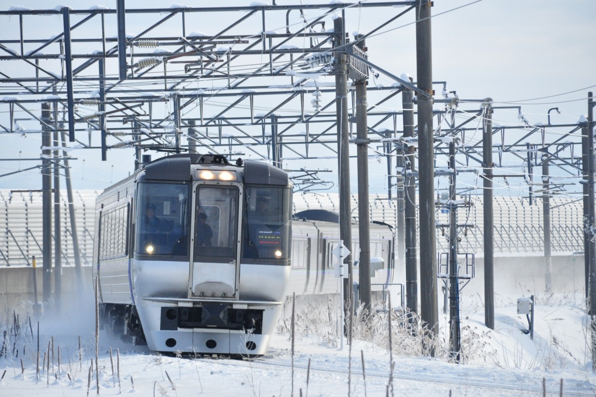 撮影・雪・函館本線・江別－豊幌
