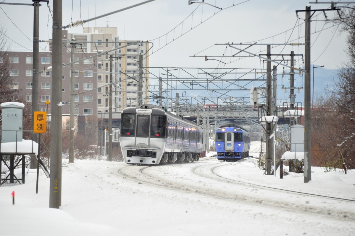 撮影・雪・函館本線・厚別－森林公園