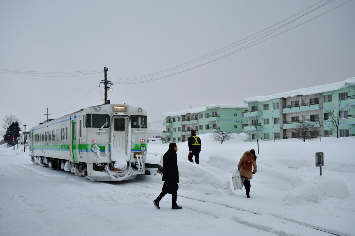 撮影・雪・札沼線・石狩月形