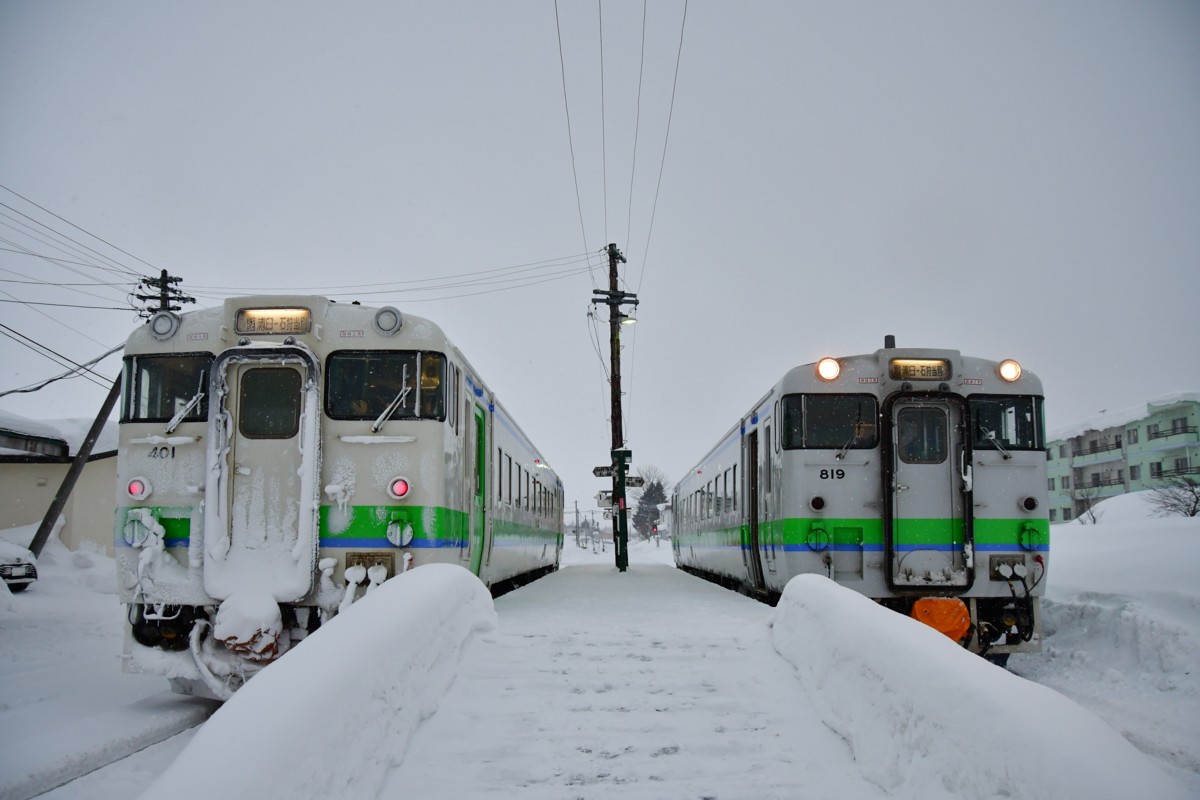 撮影・雪・札沼線・石狩月形