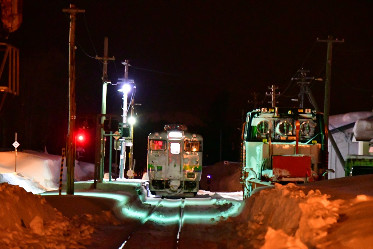 撮影・雪・札沼線・石狩月形